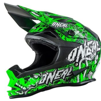 Кроссовый шлем 7Series Evo MENACE зеленый неон фото 1