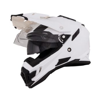 Кроссовый шлем SIERRA ADVENTURE PLAIN белый фото 1