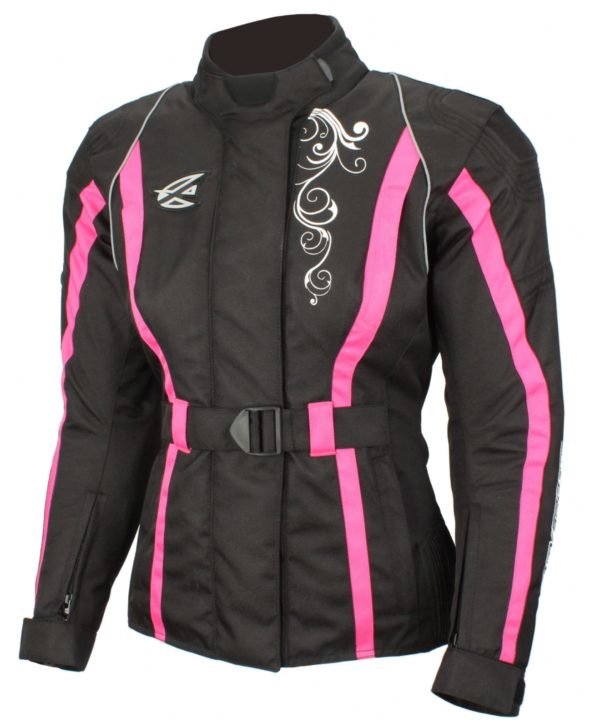 Текстильная женская куртка Mistic черно-розовая фото 1